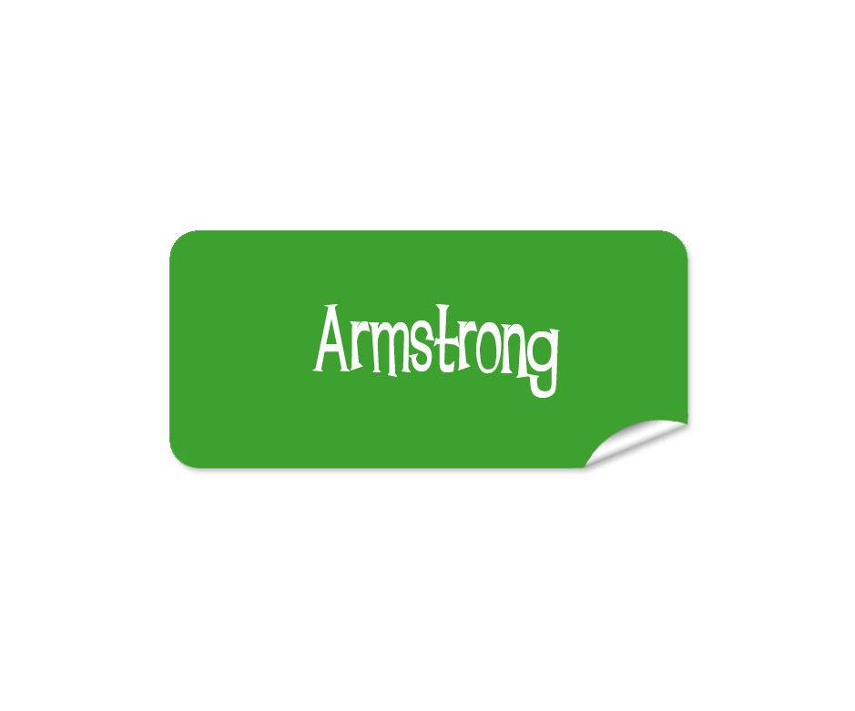 Green Rectangle Name Label