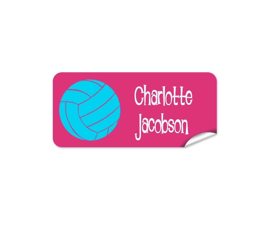 Netball Rectangle Name Label