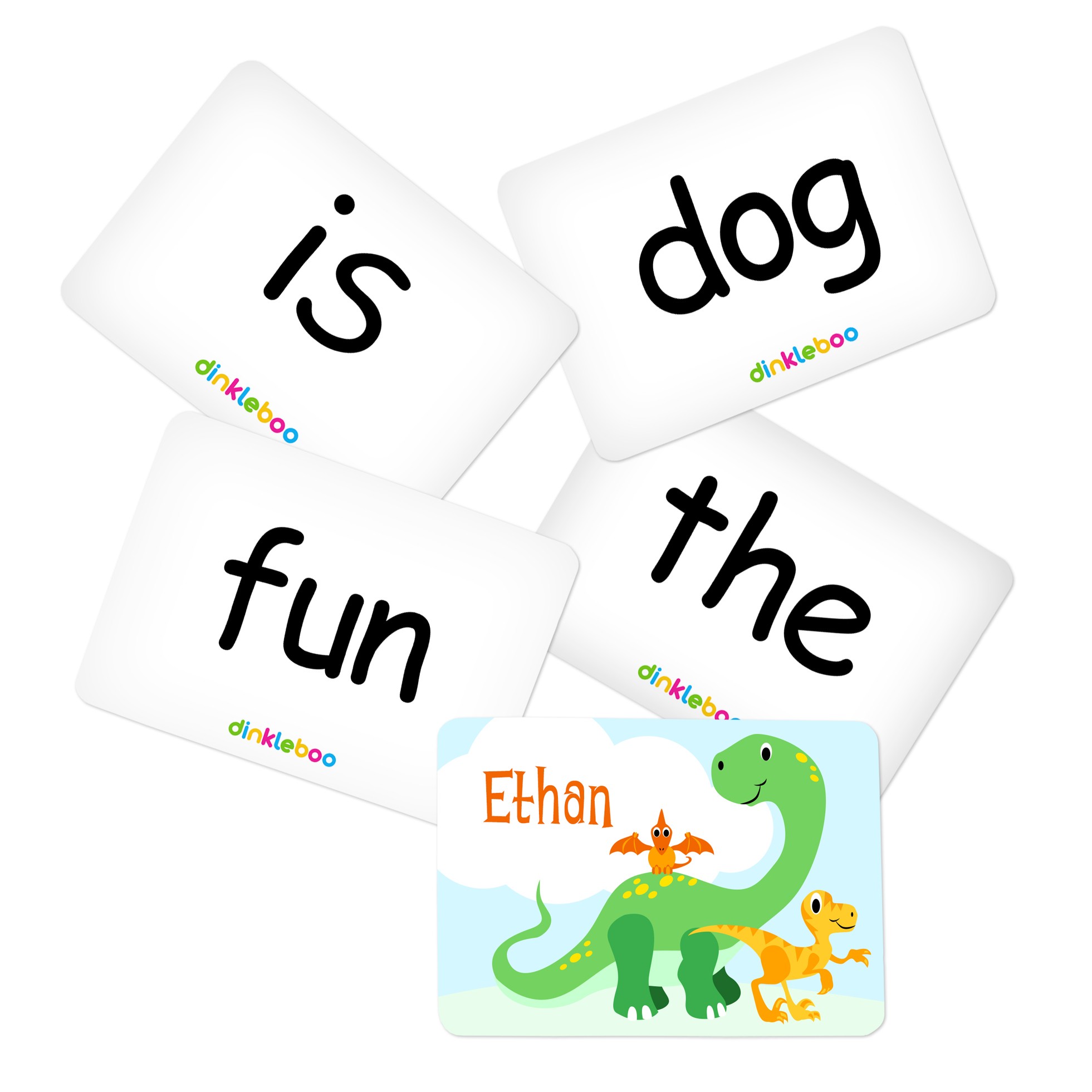 Memory Game with Dino Theme - Sight Words Pack 1