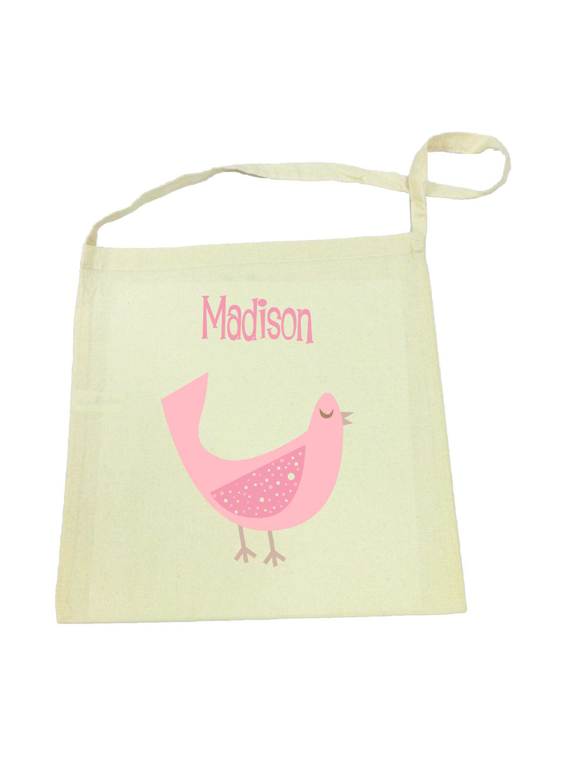 Library Bag with Pink Dove