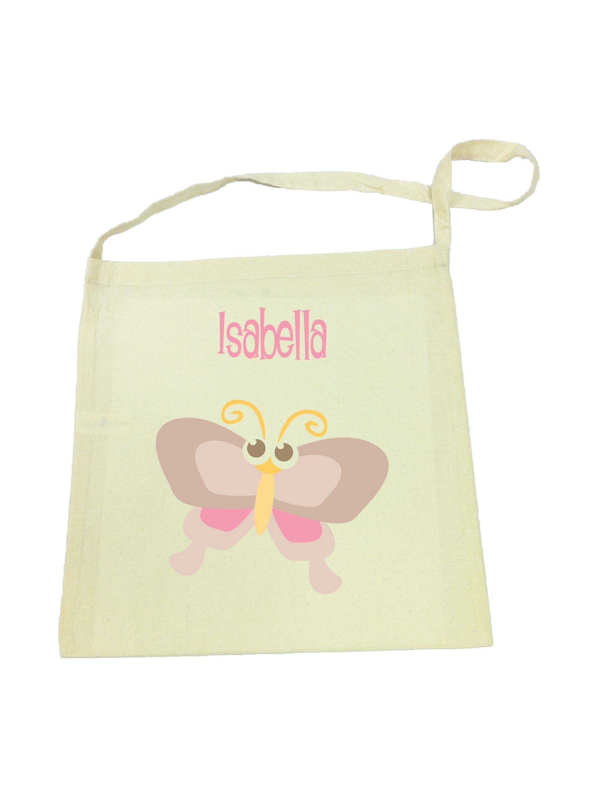 Library Bag with Brown Butterfly