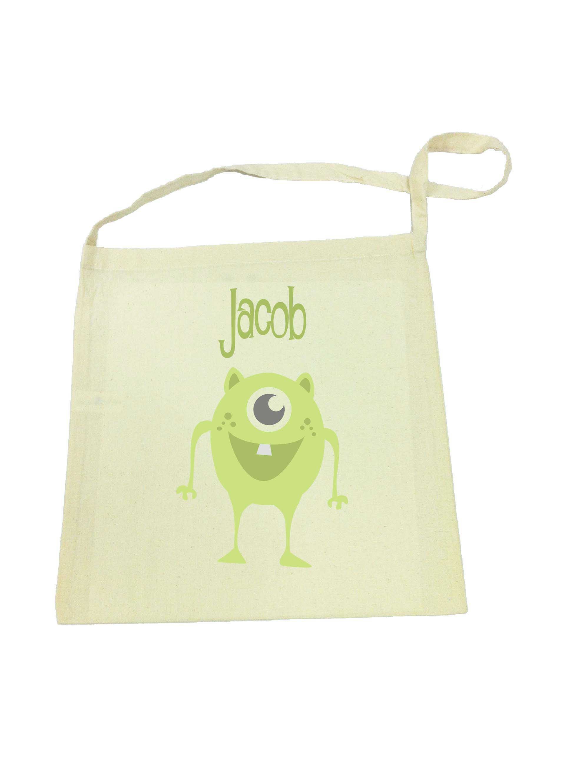 Library Bag with Green Alien