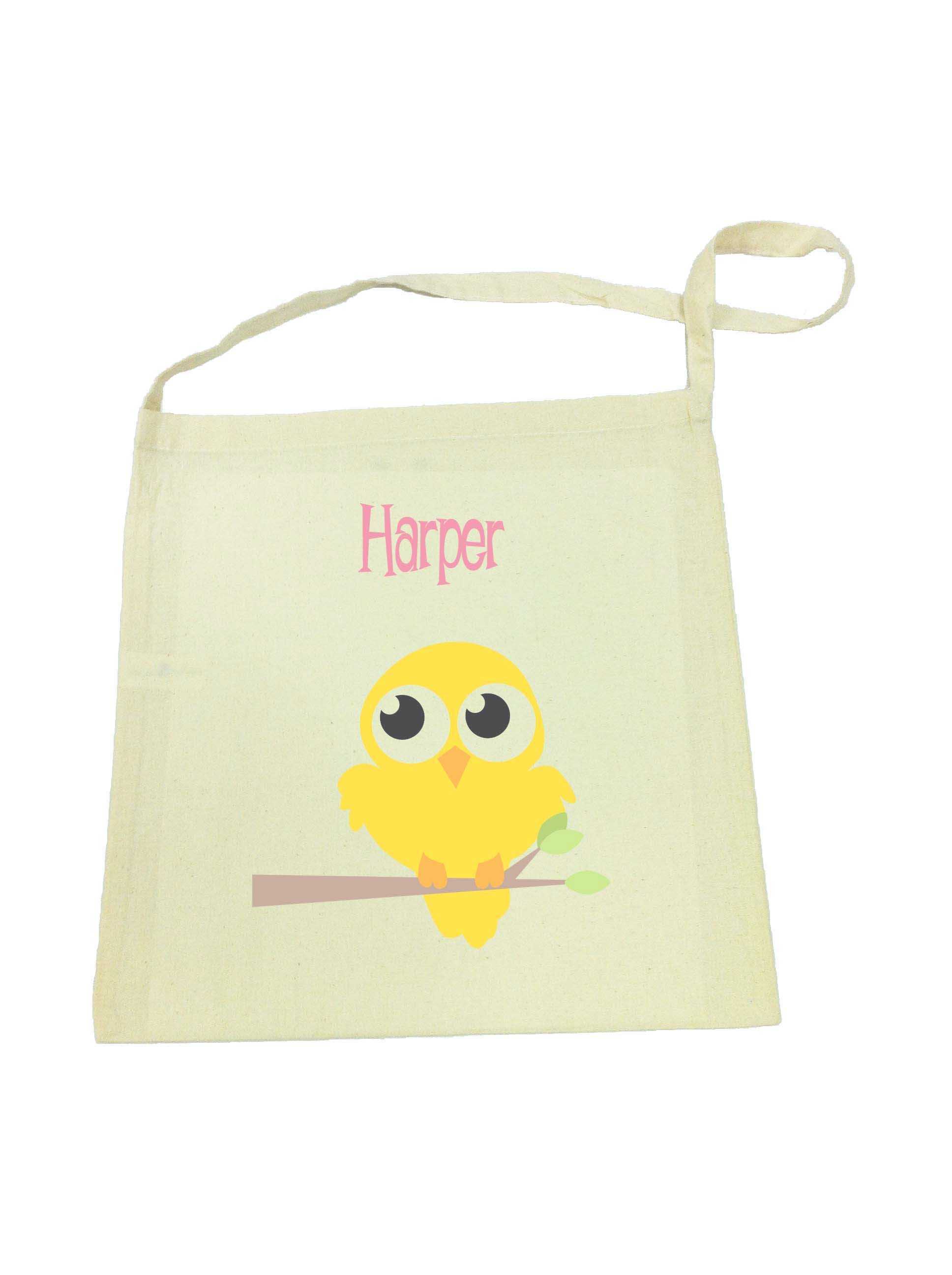 Library Bag with Yellow Bird