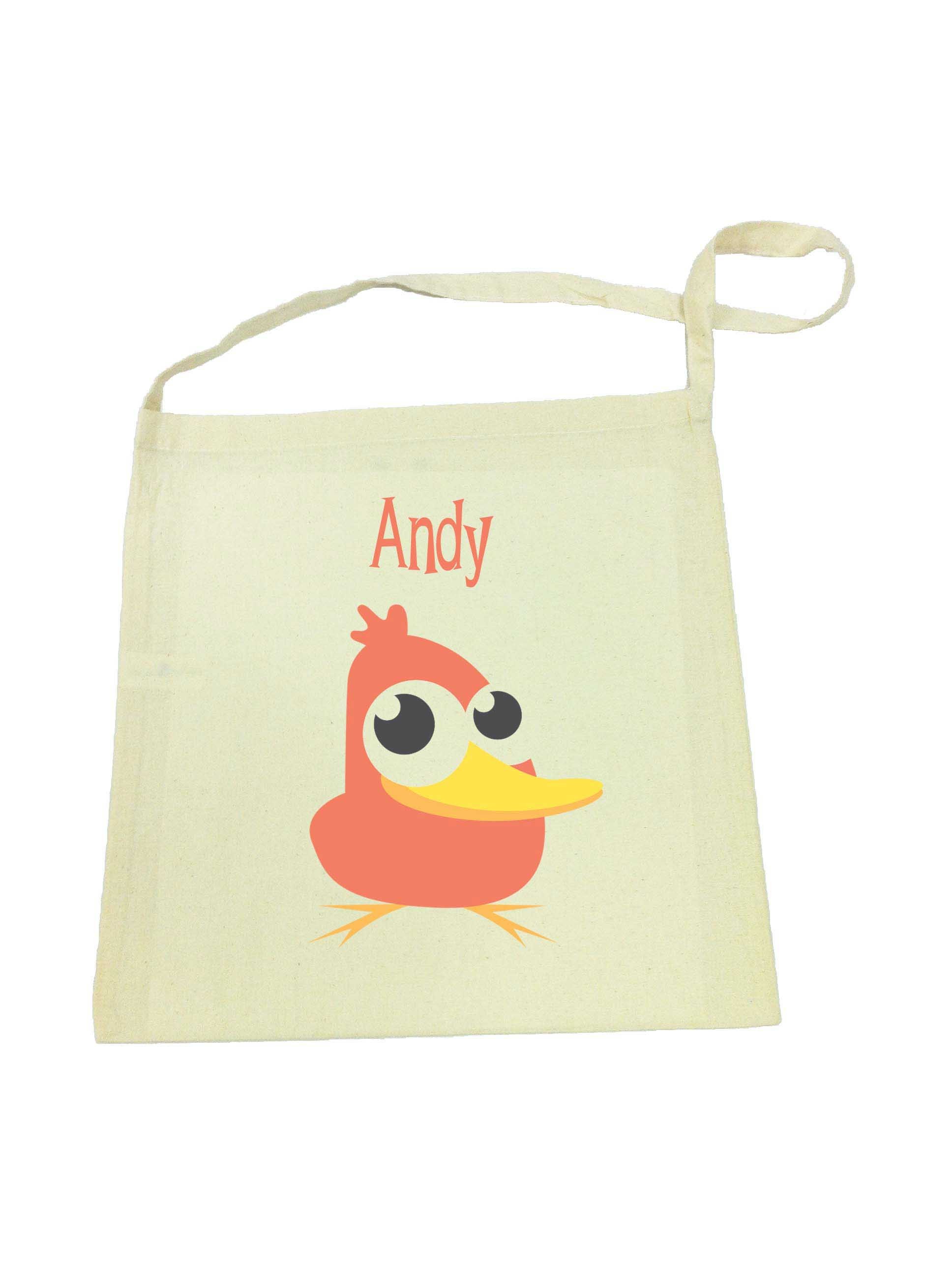 Library Bag with Orange Duck