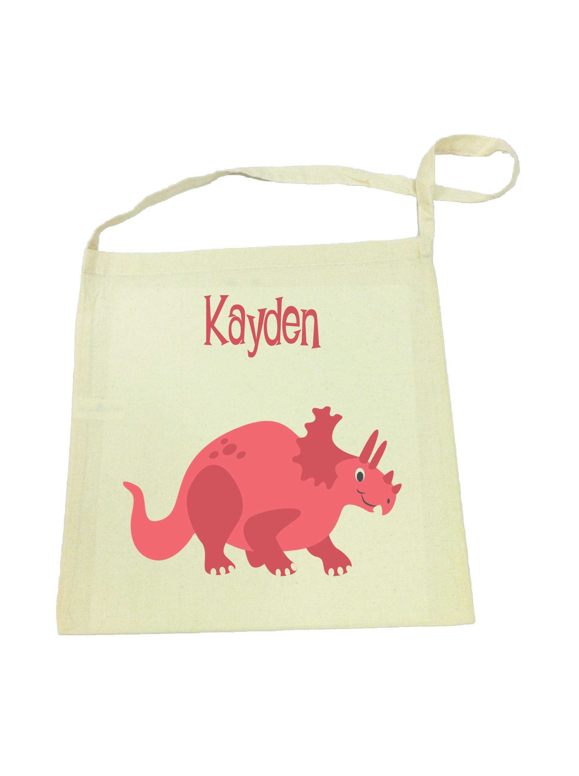 Red Dinosaur Tote Bag