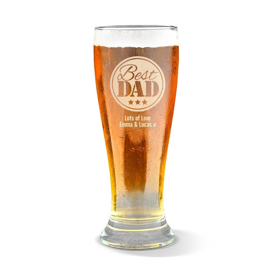 Best Dad Premium Beer Glass