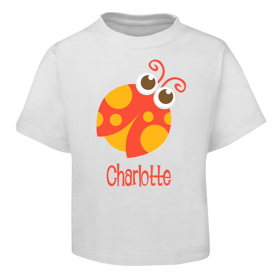 Red Beetle Kids T-Shirt Size 2 4 6 8
