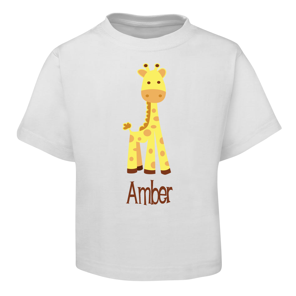 Giraffe Kids T-Shirt Size 2 4 6 8