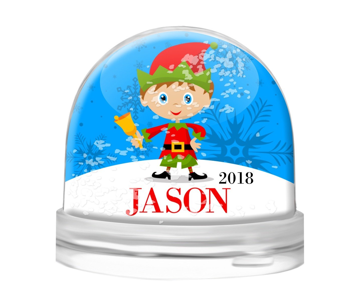 Elf Snow Globe