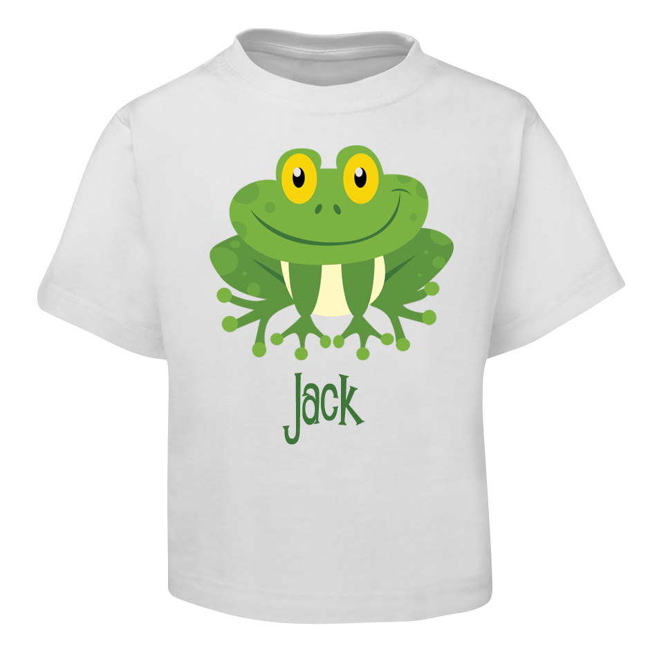 Green Frog Kids T-Shirt Size 2 4 6 8
