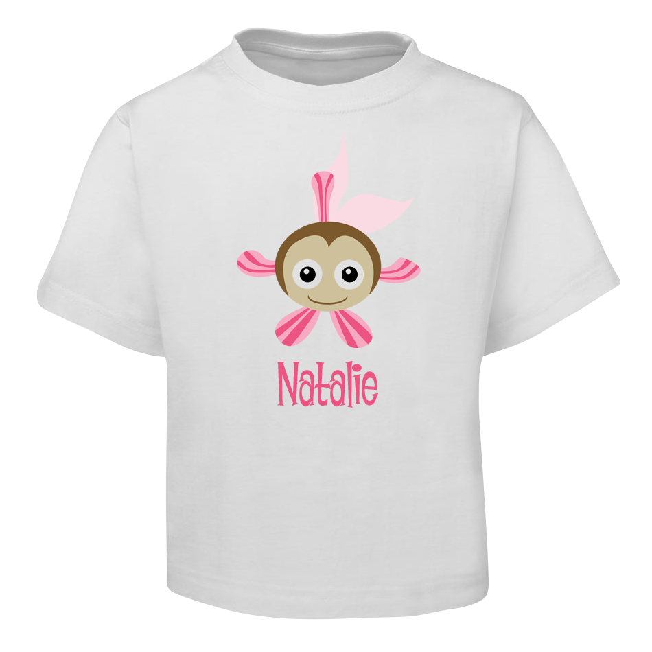 Pink Fish Kids T-Shirt Size 2 4 6 8
