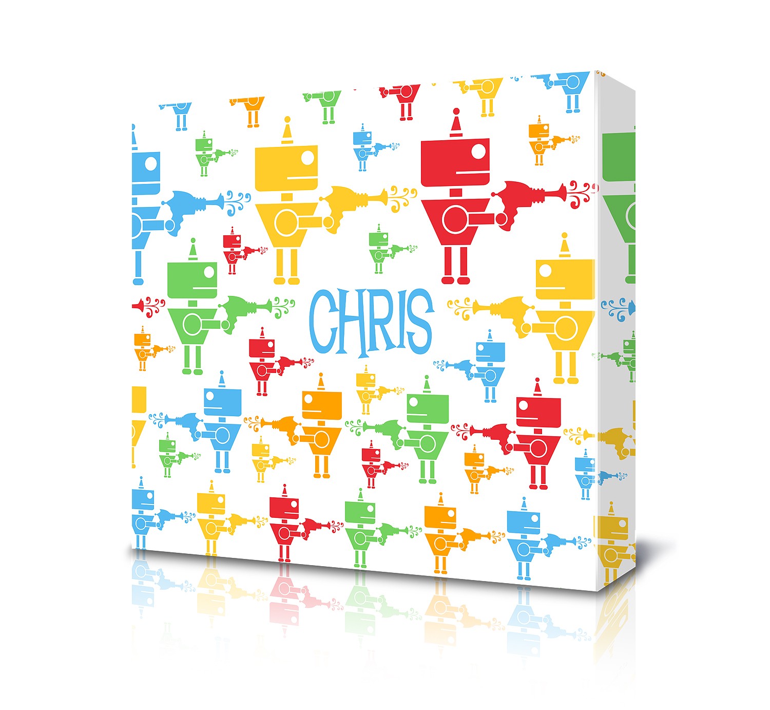 Square Canvas Robots