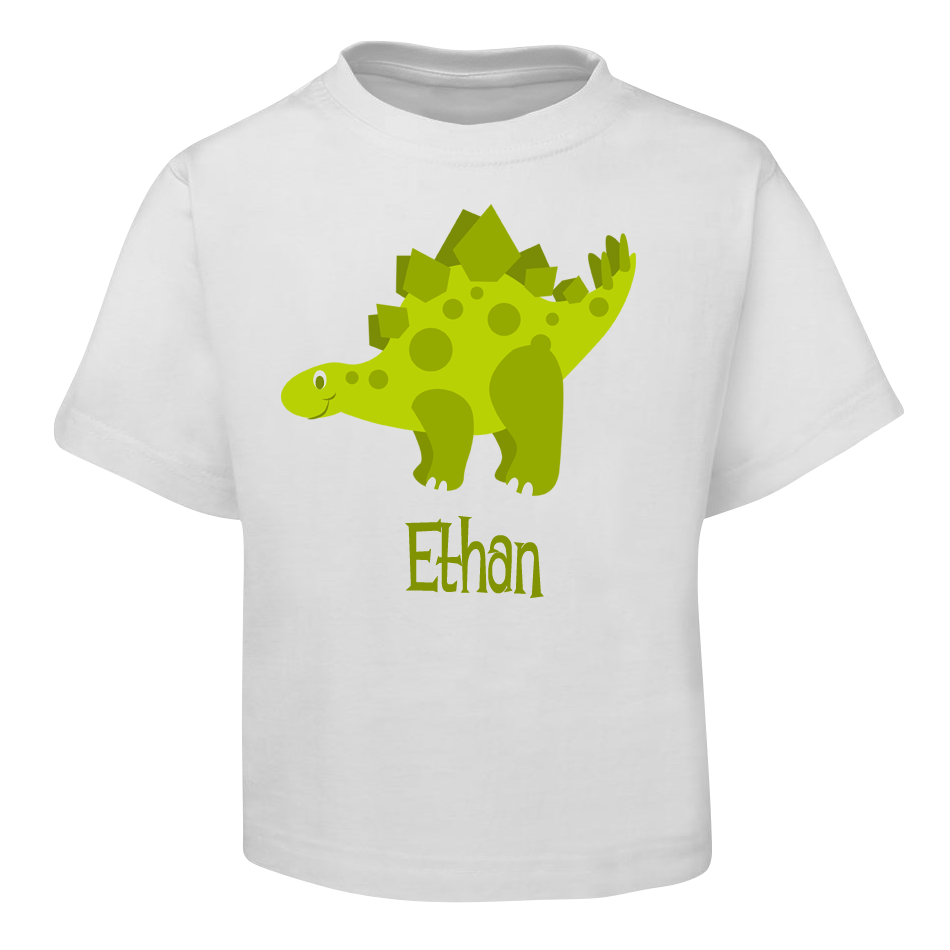 Green Dinosaur Kids T-Shirt Size 2 4 6 8