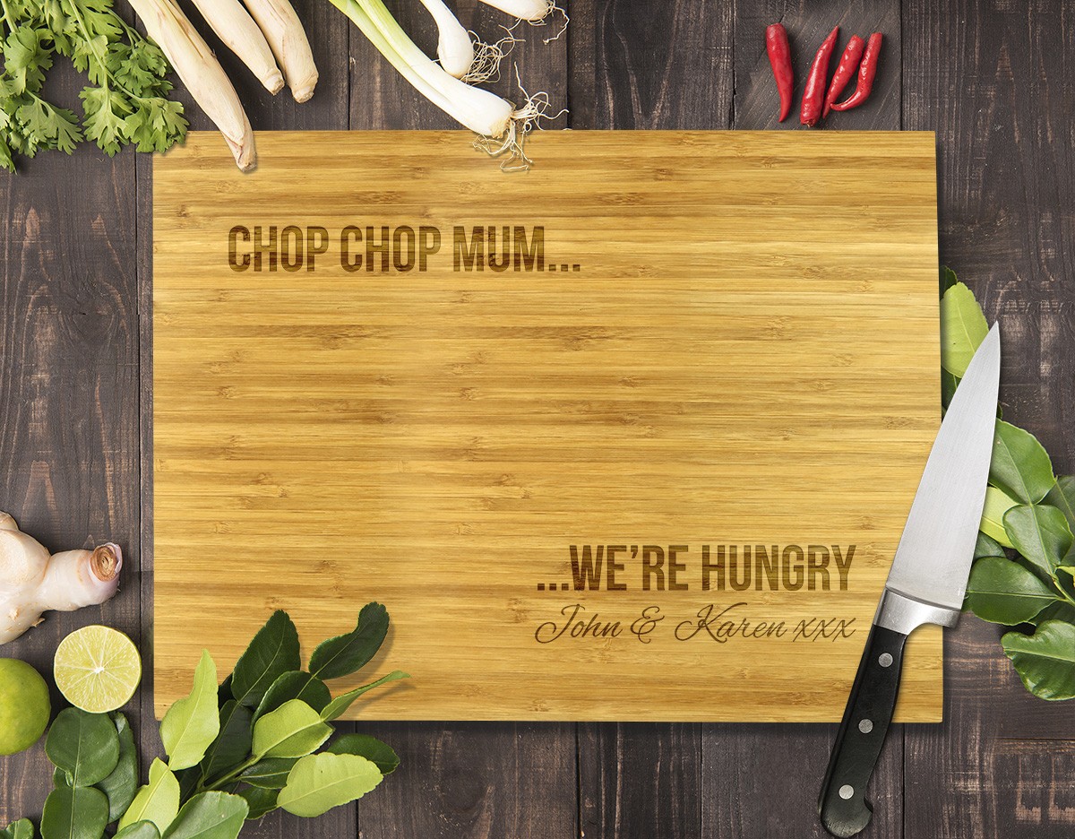 Chop Chop Mum Bamboo Cutting Board