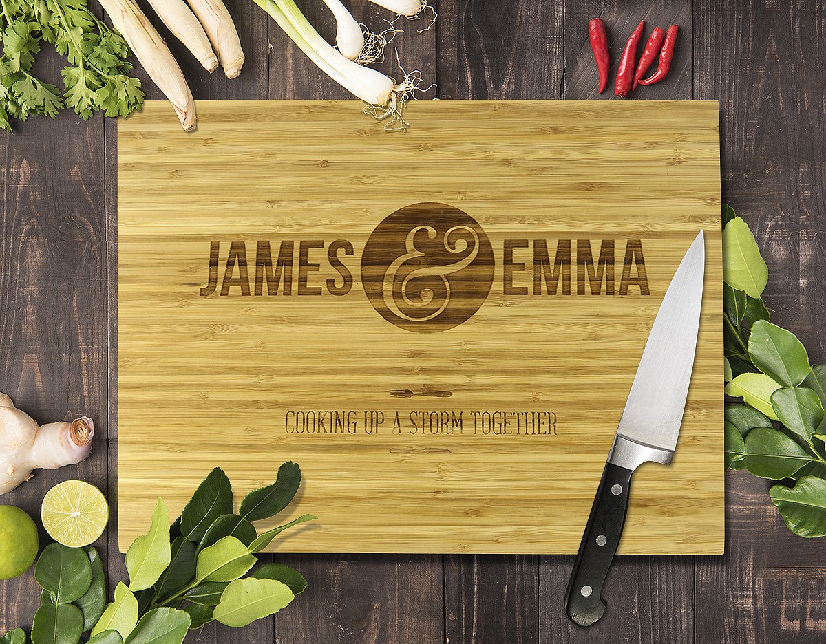 Cooking Up a Storm Bamboo Cutting Board