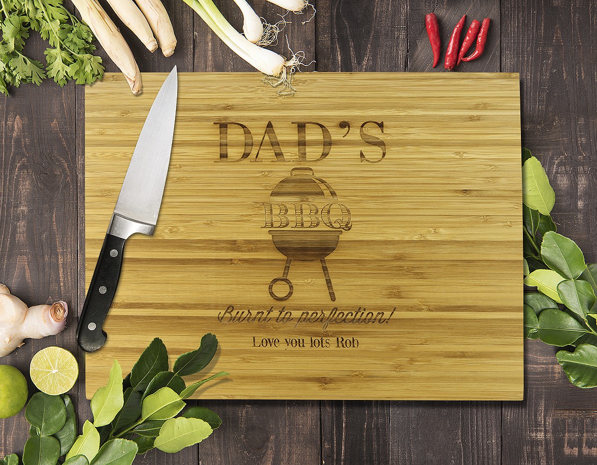 Dads BBQ Bamboo Cutting Board