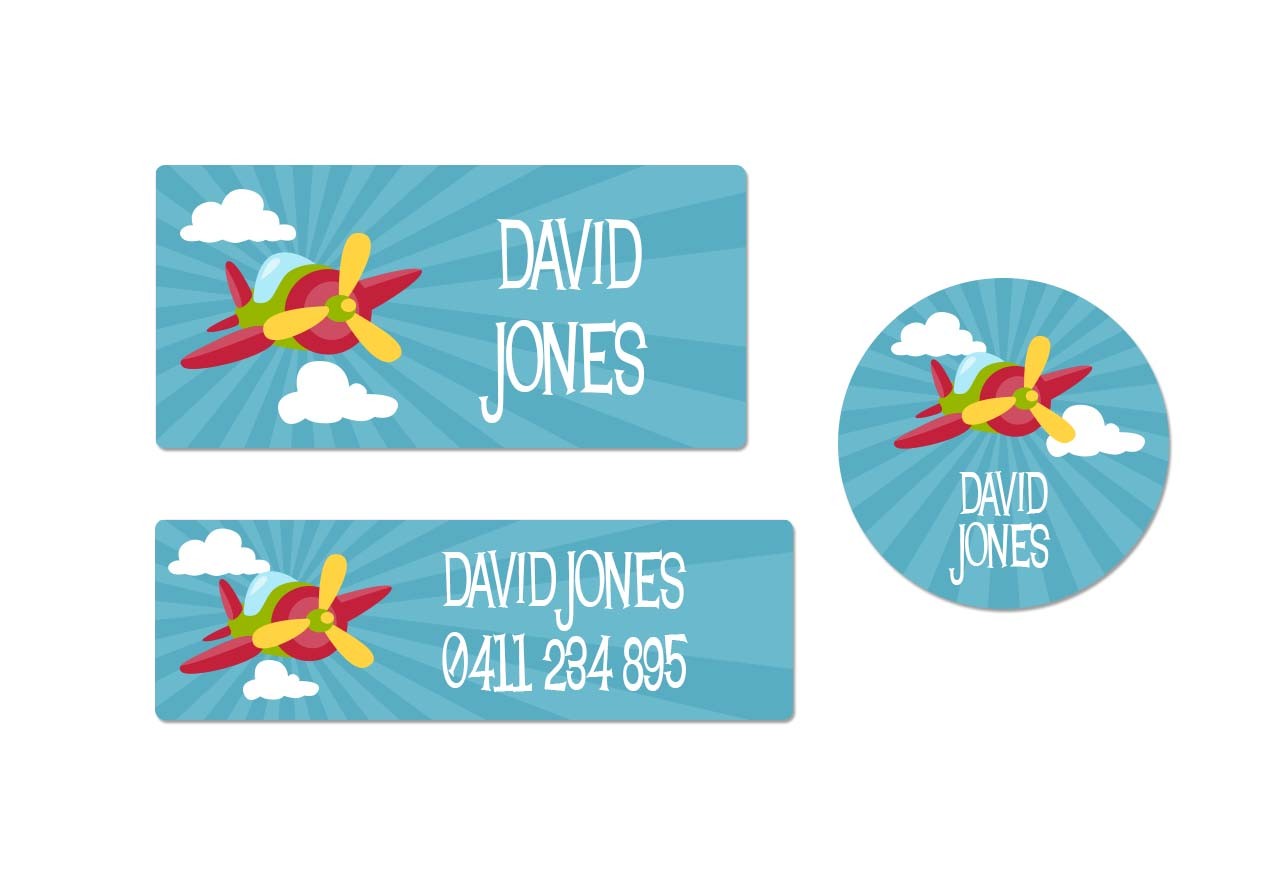 Airplane Essentials Label Pack (110 Labels)