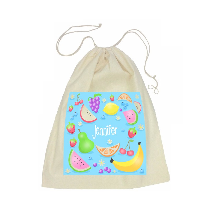 Fruit Drawstring Library Bag