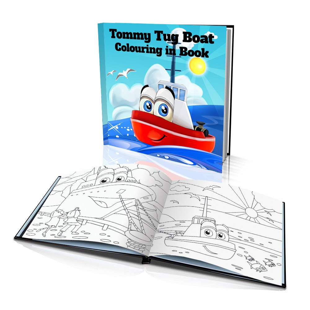 Personalized Coloring Book: "The Tug Boat"
