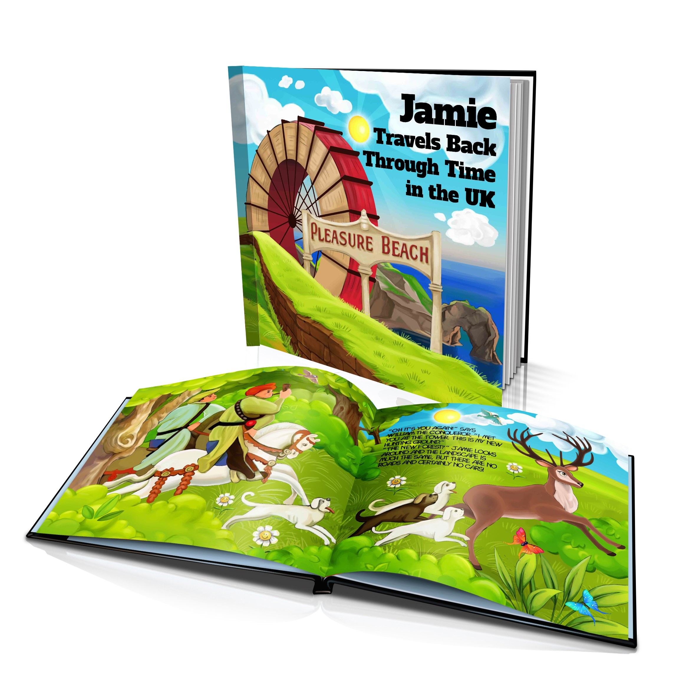 Personalised Story Book: "Travels Back Through Time in the UK"