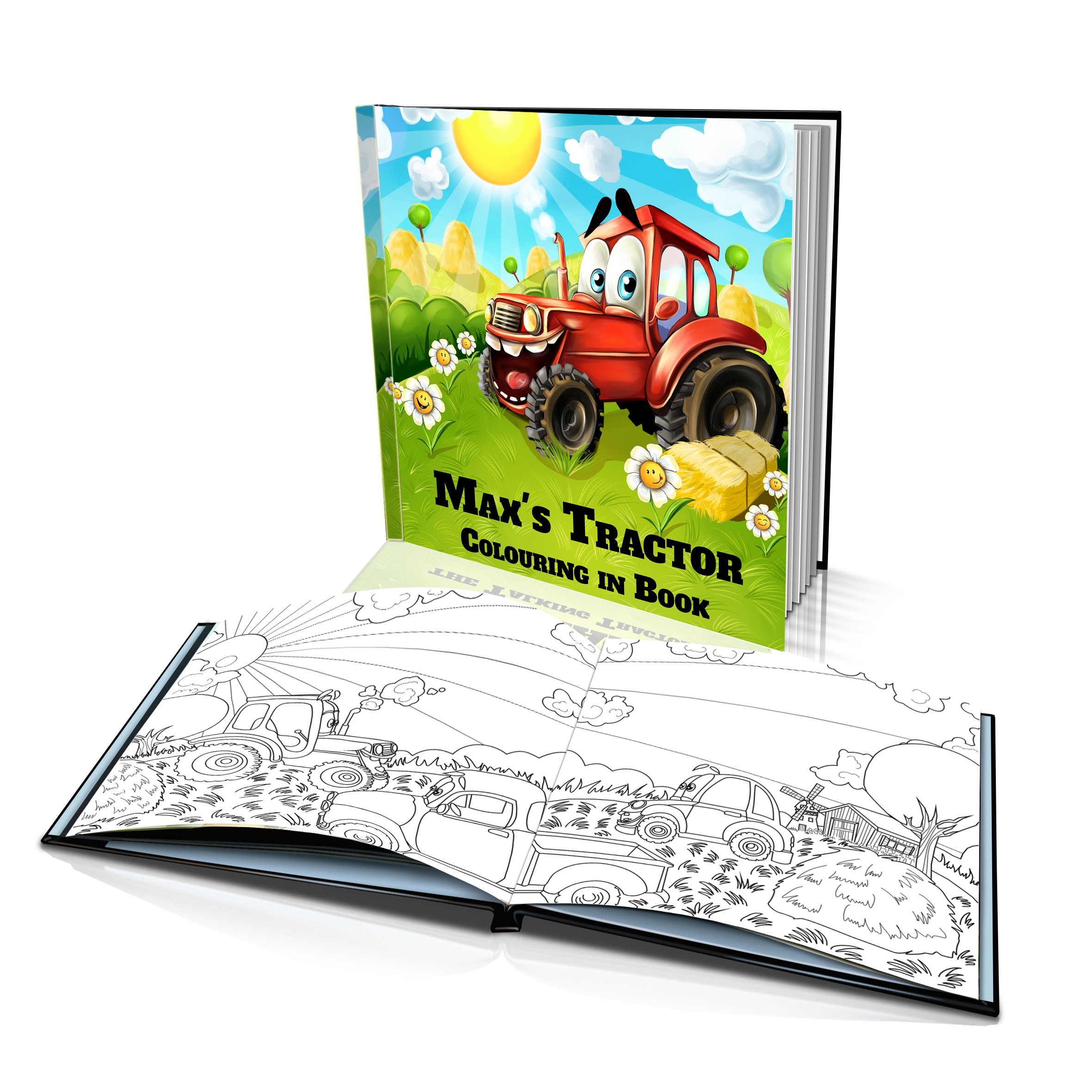 Personalized Coloring Book: "The Talking Tractor"