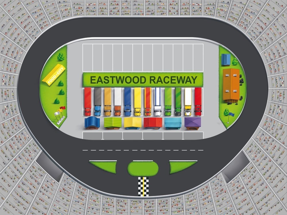 Raceway Track Play Blanket