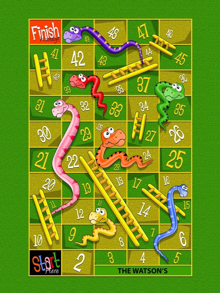 Snakes & Ladders Play Blanket