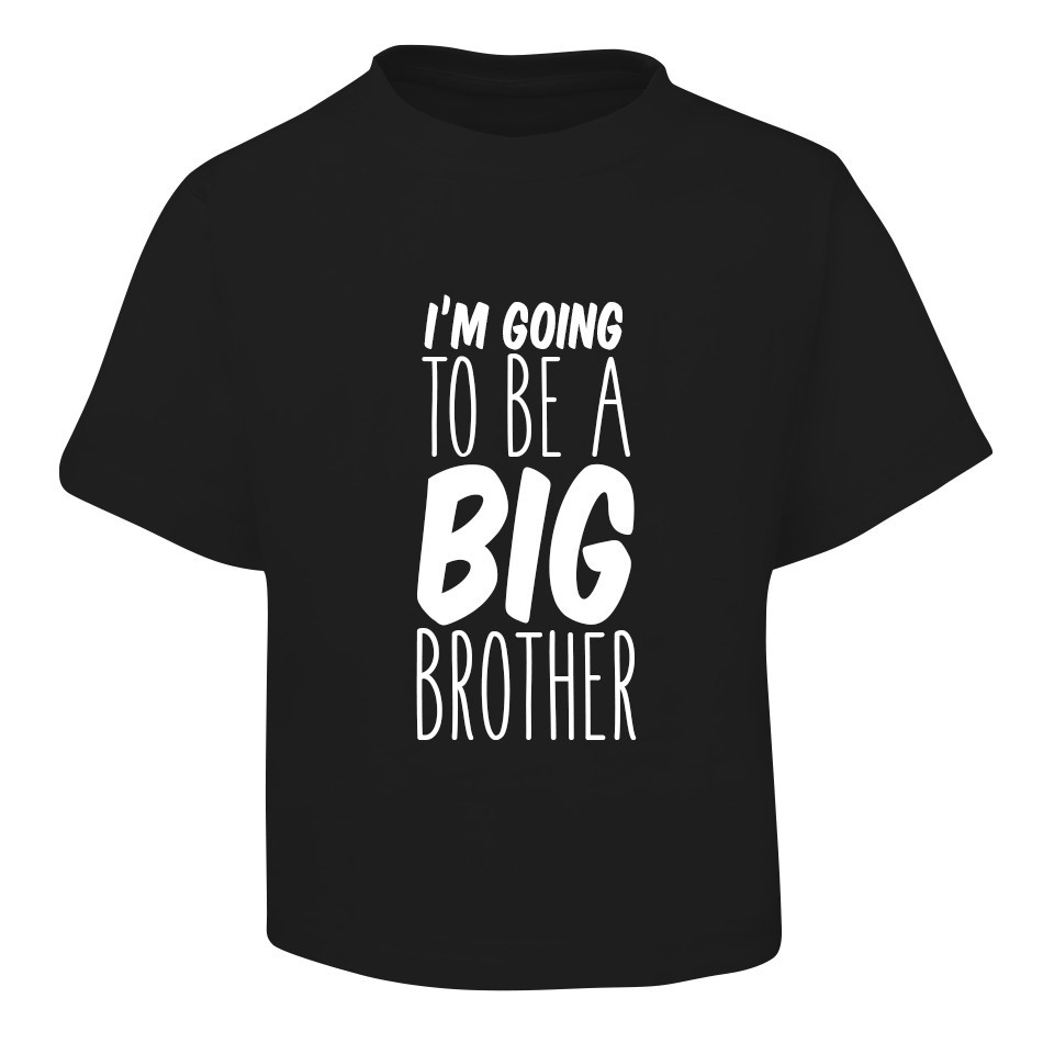 Big Brother Design Black T-Shirt
