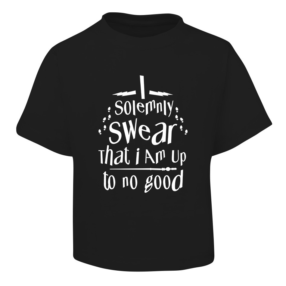 I Solemnly Swear Design Black T-Shirt