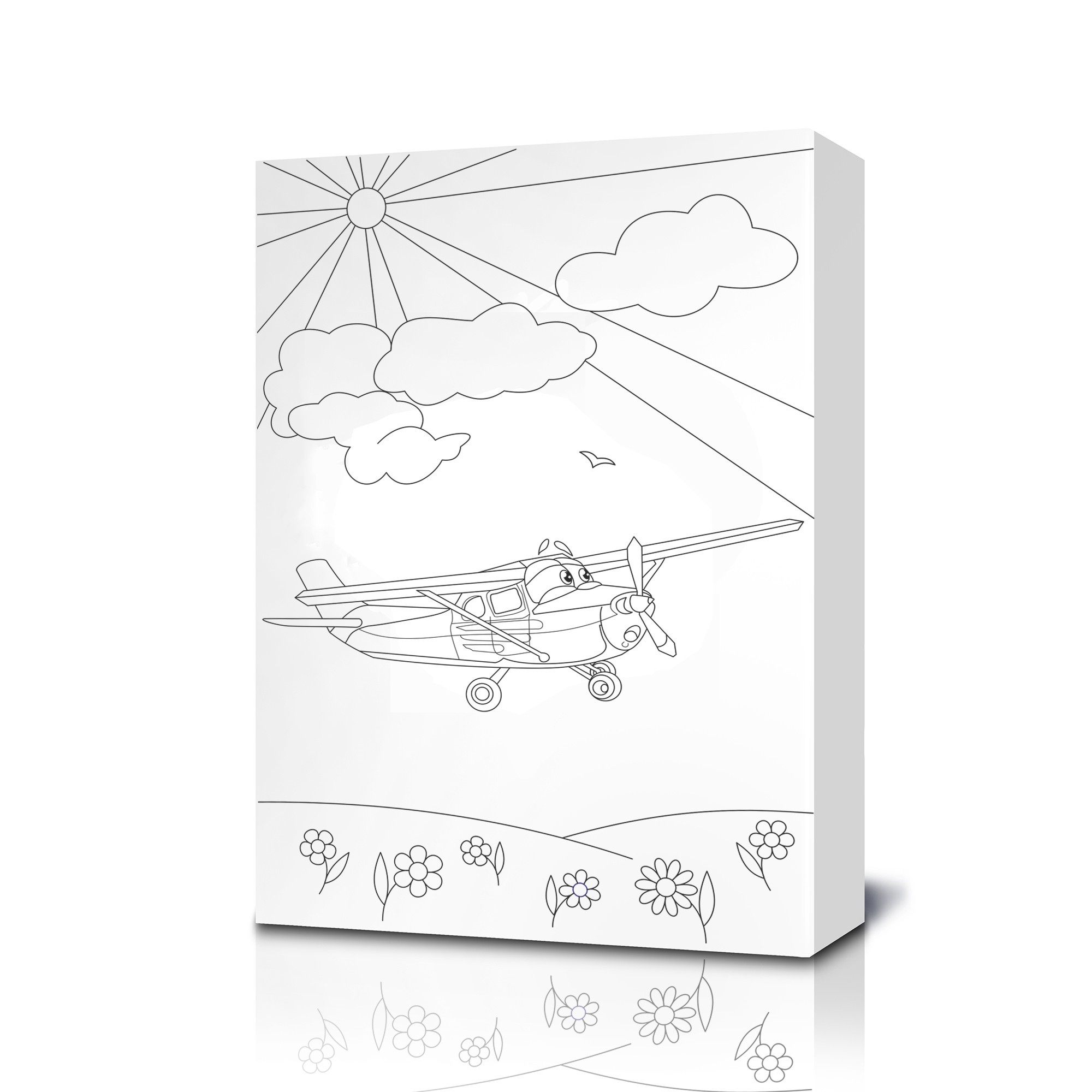 Plane Coloring Canvas