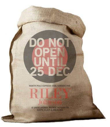 Do Not Open Hessian Santa Sack
