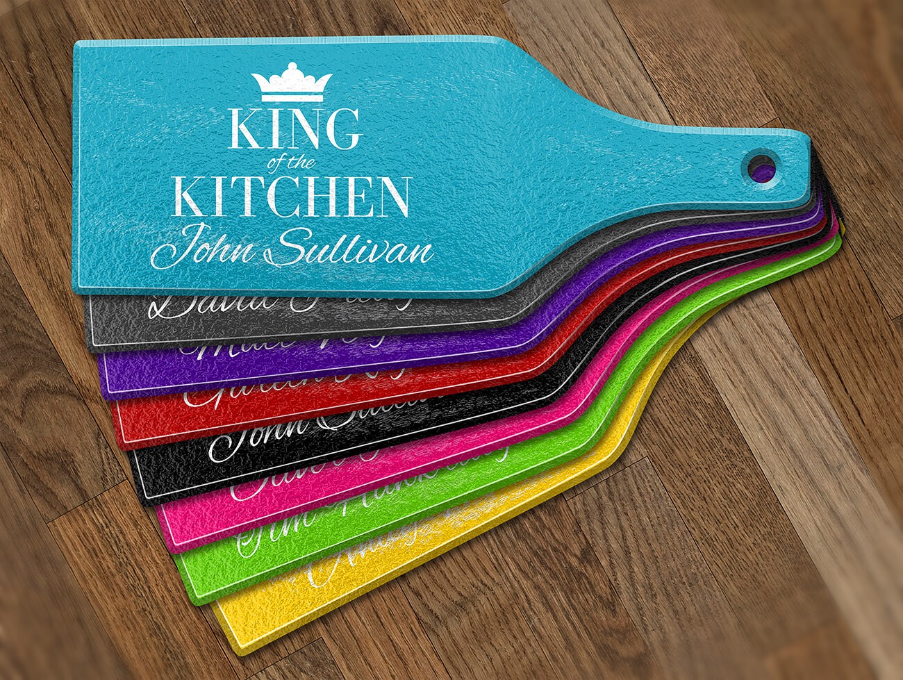 King of the Kitchen Glass Cheese Board