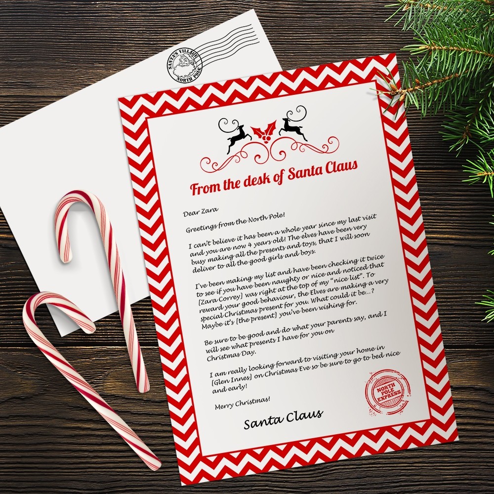 Stripe Santa Letter