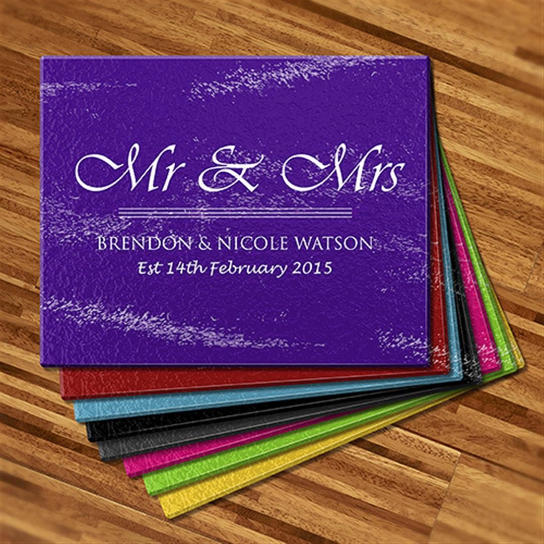 Mr & Mrs Cutting Board