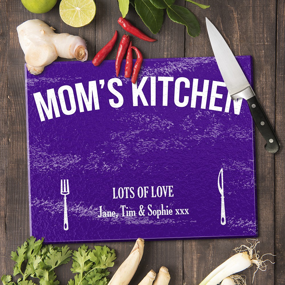 Mum's Kitchen Glass Cutting Board