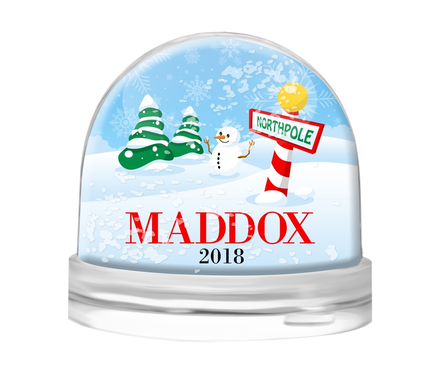North Pole Snow Globe