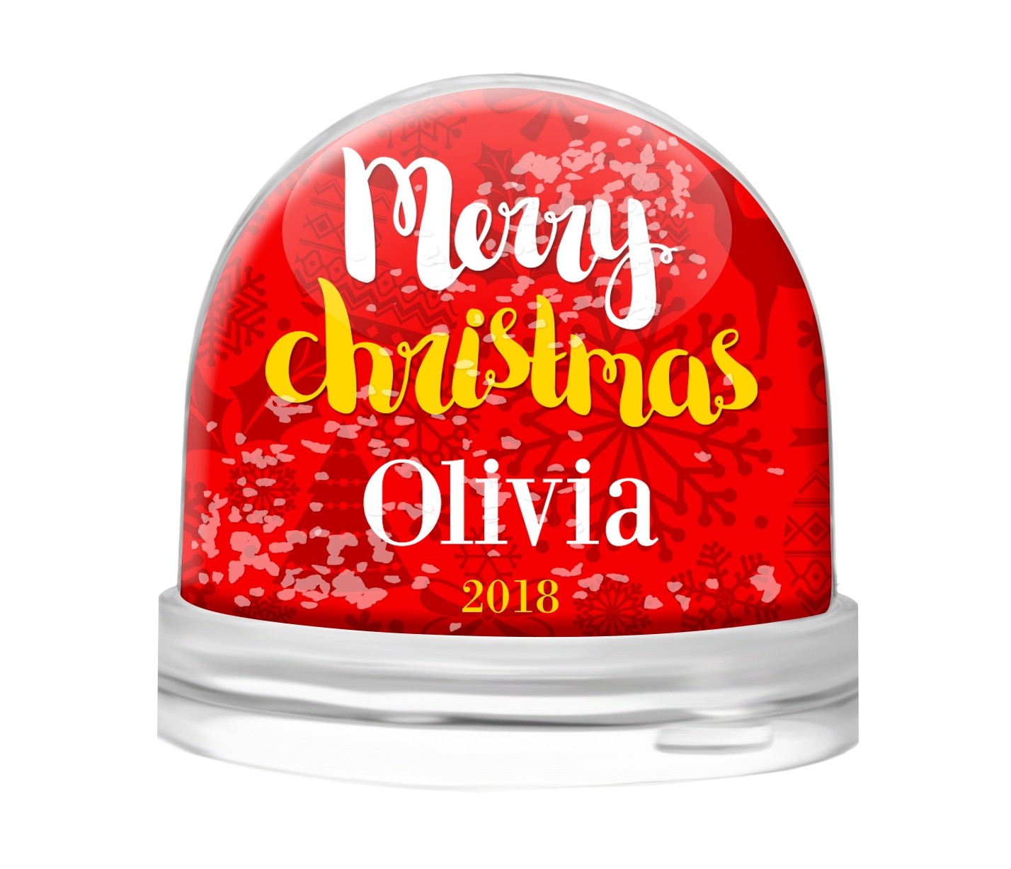 Merry Christmas Snow Globe