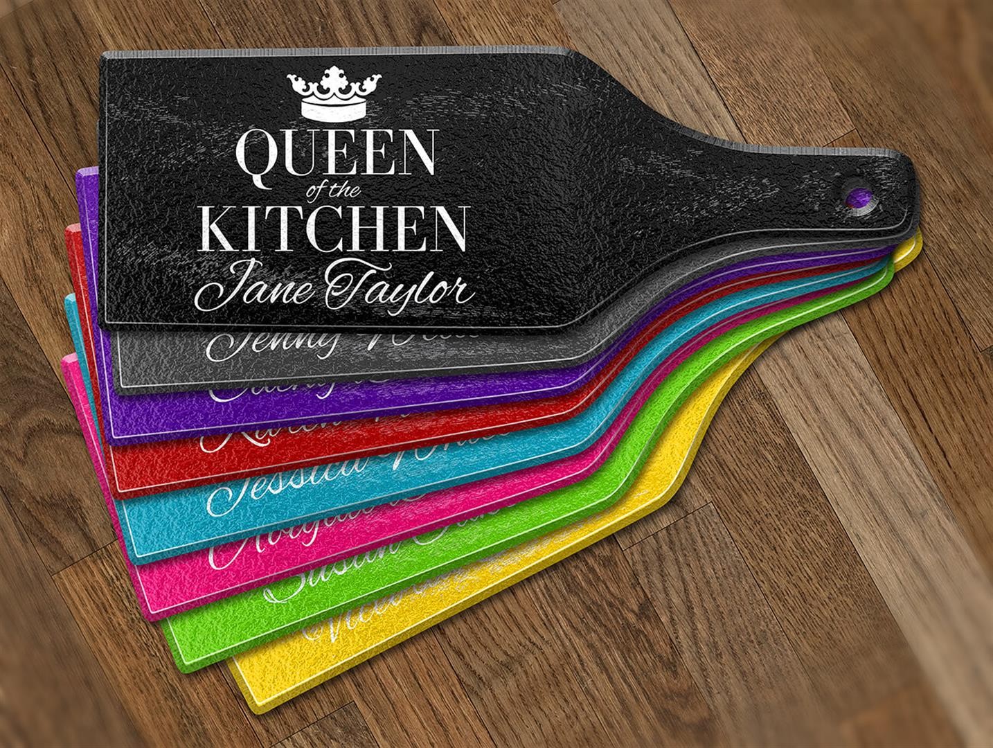 Queen of the Kitchen Glass Cheese Board