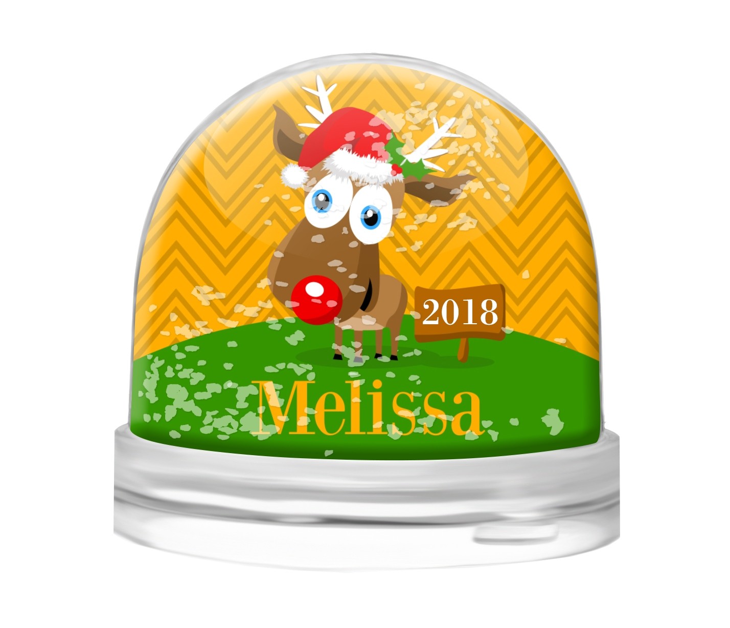 Reindeer Snow Globe