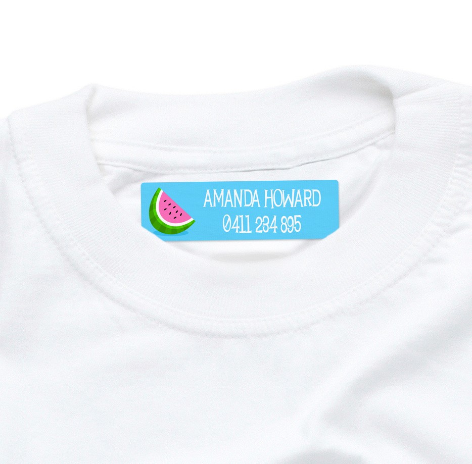 Watermelon Iron On Clothing Label