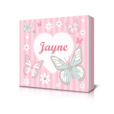 Square Canvas with Butterfly