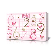 Canvas with Pink Bird