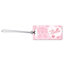 Pink Bear Bag Tag