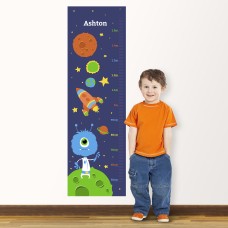 Wall Decal Height Chart with Space Design