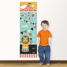 Wall Decal Height Chart with Circus Design