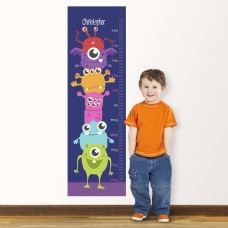 Wall Decal Height Chart with Alien Design