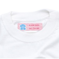 Dinkleboo Iron On label with teddy bear