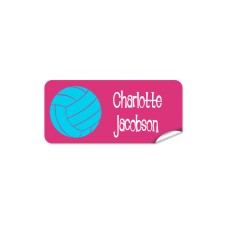 Netball Rectangle Name Label
