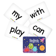 Memory Game with Space Theme - Sight Words Pack 2