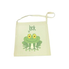 Library Bag with Green Frog